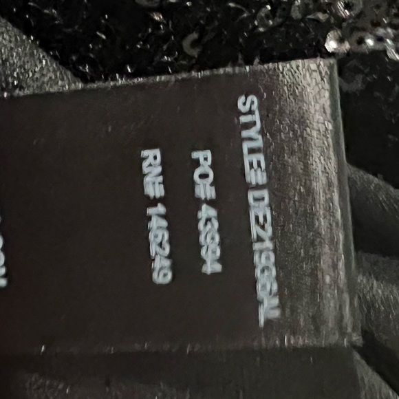 Lulus Black Sequin Bodycon Dress Size Small LBD Mini - Picture 7 of 9